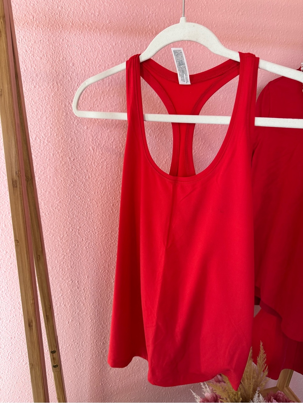 all in motion Red Racerback Tank Top